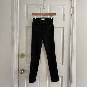 Madewell 10” High Rise Black Jeans, Size 23